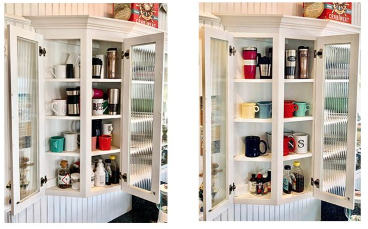 china cabinet before and after