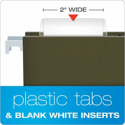 Hanging File Tabs (2 inch clear) 