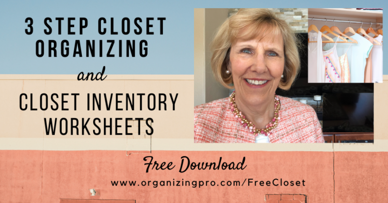 3 Step Free Closet Diagram & Closet Inventory